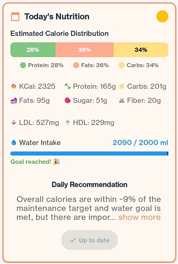 DietVox Daily Analysis
